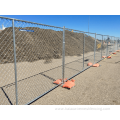 retractable US galvanised metal mesh temporary fence panels